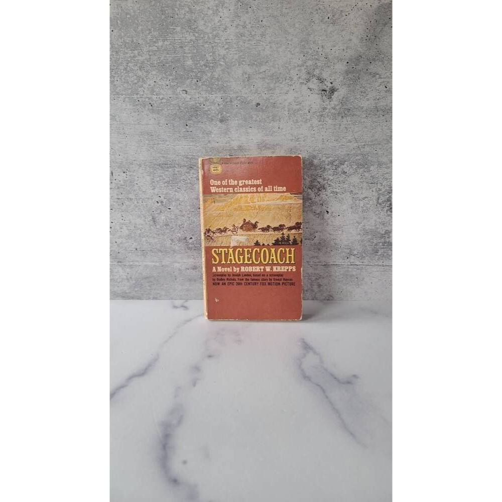 Vintage Stagecoach Book by Robert W. Krepps, 1966 Western Novel